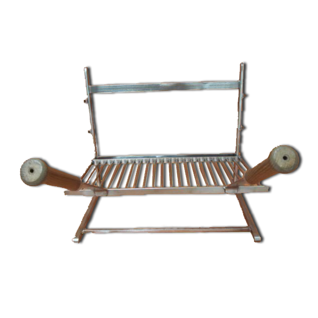 Ensemble barbecue de cheminée Forge de Rodez 3 étages 60 x 32 cm