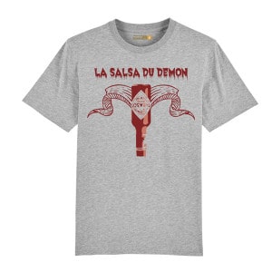 T-shirt Barbecue Republic Gris La Salsa Du Démon L