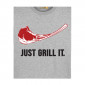 Tee-shirt Just Grill It Gris L