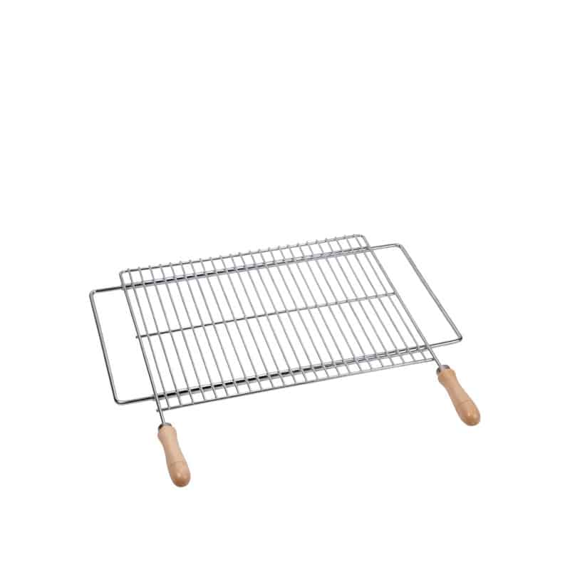 Grille extensible barbecue 60/70 x 40 cm inox