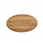 Planche à pizza épaisse en chêne avec rigole Wood for Food Diam 25 cm
