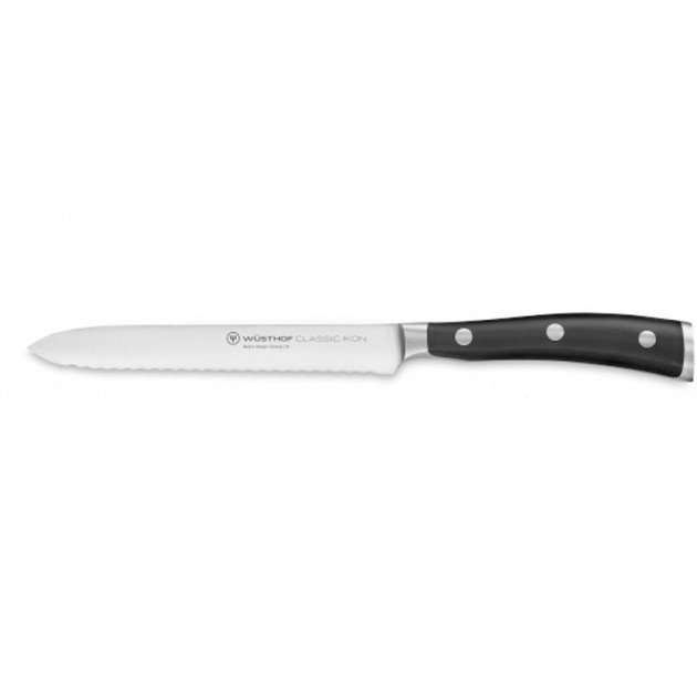 Couteau à saucisson Wusthof Ikon 14 cm Noir