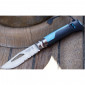 Couteau Outdoor Opinel N°8 Softgrip gris/bleu