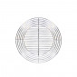 GRILLE CHROMEE RONDE RECOUPABLE