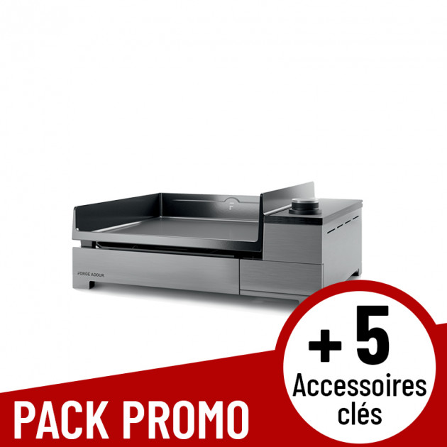 Pack Promo plancha électrique Forge Adour Premium 45 Inox