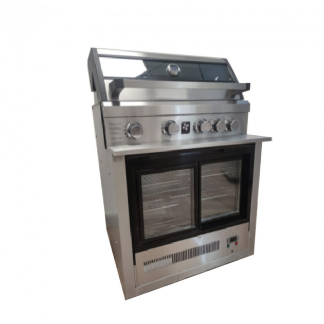 Barbecue cook tech fusion gaz Culitech (bbq + réfrigérateur)