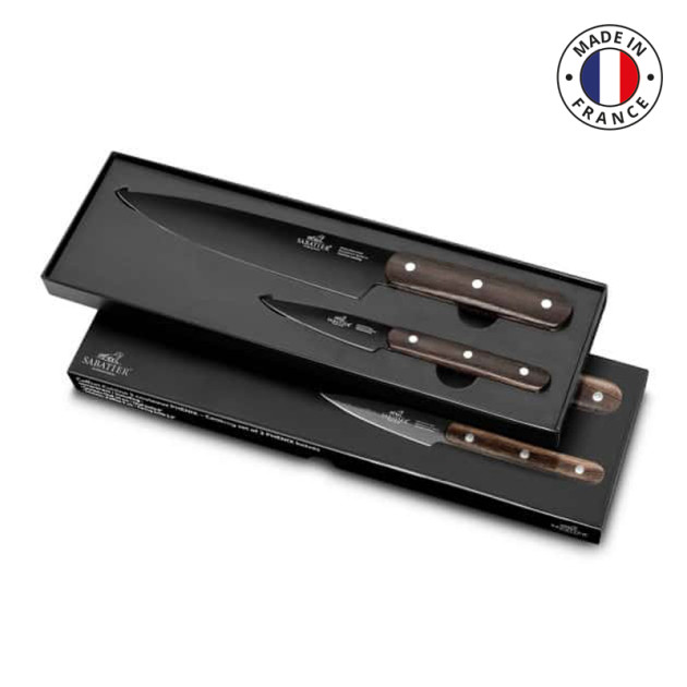 COFFRET 2 COUTEAUX PHENIX OFFICE+SANTOKU