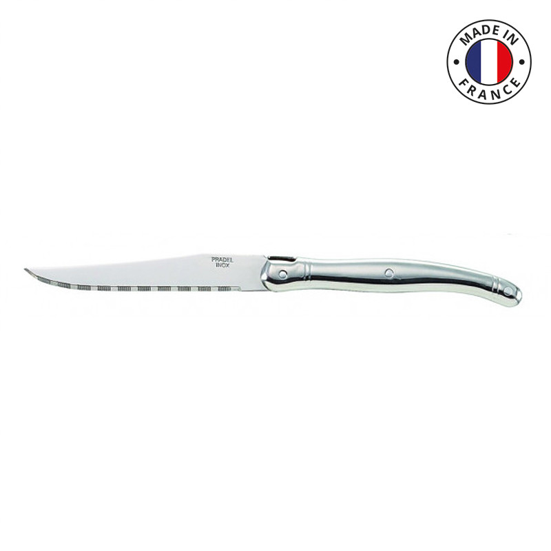 Couteau à viande 21/11,5cm manche noir inox - RETIF