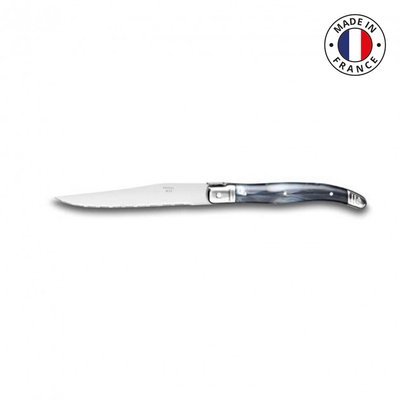 Couteau à steak Sabatier Laguiole 11.5 cm manche ABS gris - Barbecue & Co
