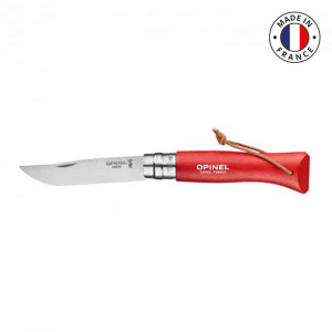 Couteau Opinel N°8 Baroudeur rouge