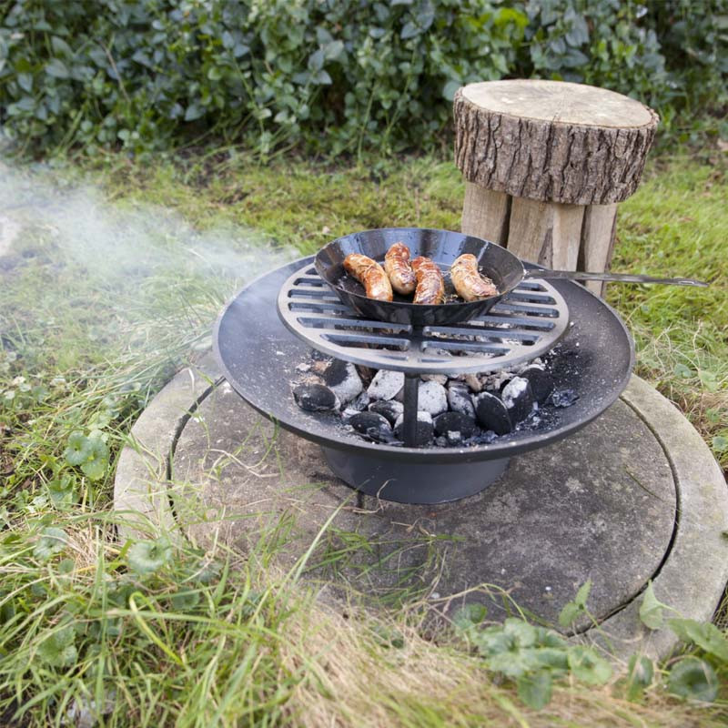 Grille de barbecue en fonte pour poêle de jardin 