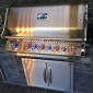 Barbecue gaz encastrable Napoléon Prestige Pro 665 Inox 5 brûleurs + 1 rôtissoire