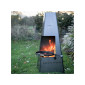 CHEMINEE MEXICAINE TIMOTHY PIAZZA CHIMINEA AVEC GRILLE BBQ