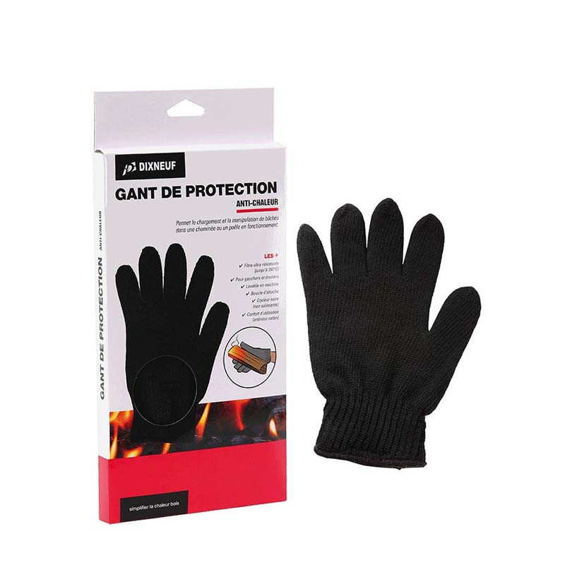 Gants anti-chaleur noir Dixneuf - Barbecue & Co