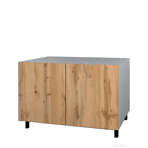 Meuble Bas Pour Plancha 2 Portes Hpl 120 Cm Cuisine D'été Eureka Oak