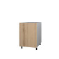 Meuble bas 1 porte (fermeture gauche) HPL 50 cm Cuisine d'été (6 coloris disponibles)