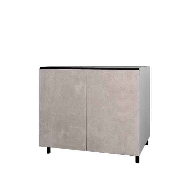 Meuble Bas 2 Portes Céramique 120 Cm Cuisine D'été (6 Coloris Disponibles) New York