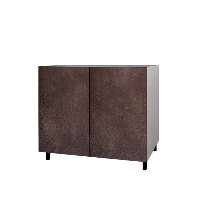 Meuble Bas 2 Portes Hpl 120 Cm Cuisine D'été (6 Coloris Disponibles) Bronze Voyage