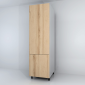 Armoire 2 portes (fermeture gauche) HPL 60 cm Cuisine d'été (6 coloris disponibles)