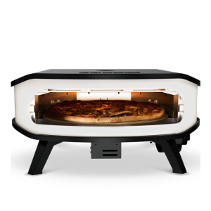 Four à pizza gaz Cozze 17" pierre rotative + thermomètre