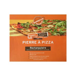 Pierre à pizza rectangulaire Barbecue Republic 44 x 30 cm