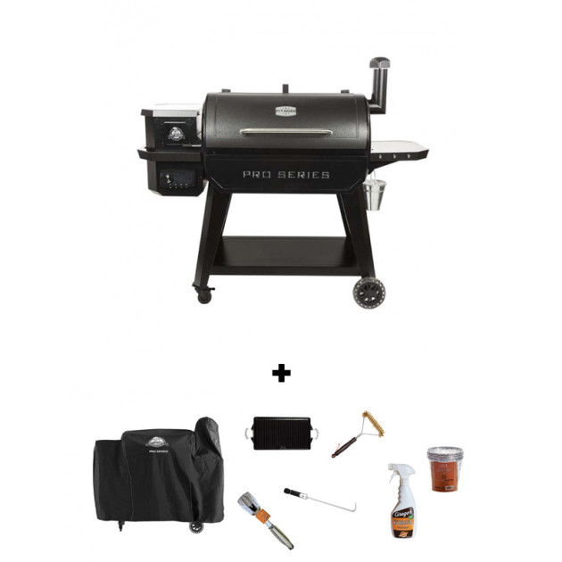 Pack Promo barbecue fumoir à pellets Pit Boss Pro 1150