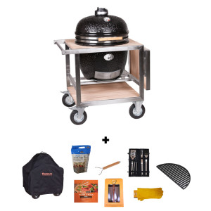 Pack promo Kamado Monolith LeChef Pro 2.0 sur buggy