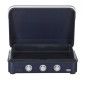 Plancha gaz Eno 80 Enosign Blue Navy 3 brûleurs 70 x 40 avec couvercle