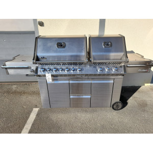 OCCASION - Barbecue gaz Napoléon Prestige Pro 825 SIBPSS 6 brûleurs + 1 latéral