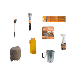 Pack promo accessoires pour barbecue charbon