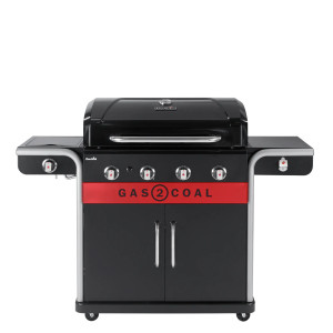 Barbecue gaz et charbon hybride Char-Broil Gas2coal 440 4 brûleurs