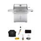 PACK PROMO Barbecue Charbon sur chariot Napoléon Pro 605