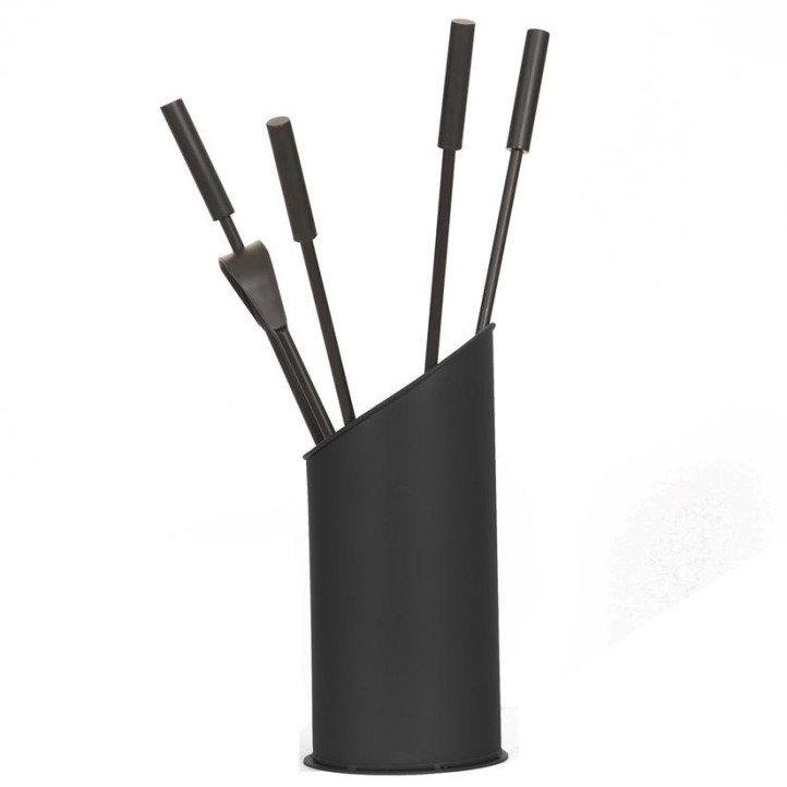 Serviteur Cheminée Le Marquier Basic Lauki Noir | 4 outils