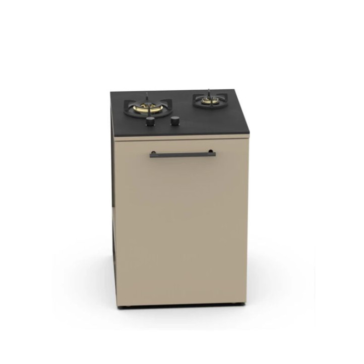 Module cuisine extérieure Brabura 2 brûleurs 60 - perle