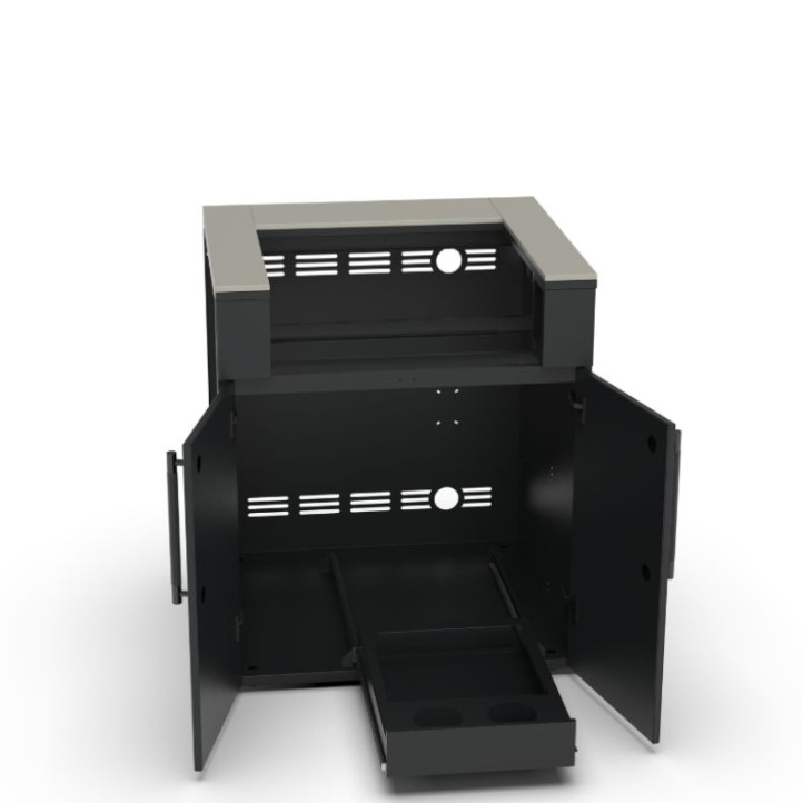 Module cuisine extérieure Brabura pour plancha 80 - noir