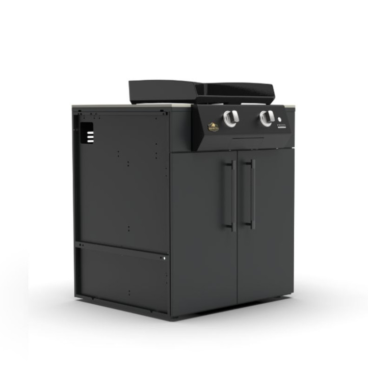 Module cuisine extérieure Brabura pour plancha 80 - noir