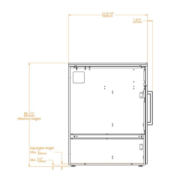 Module cuisine extérieure Brabura pour plancha 80 - noir