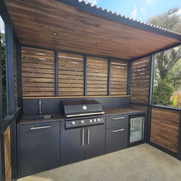 Module cuisine extérieure Brabura pour plancha 80 - noir