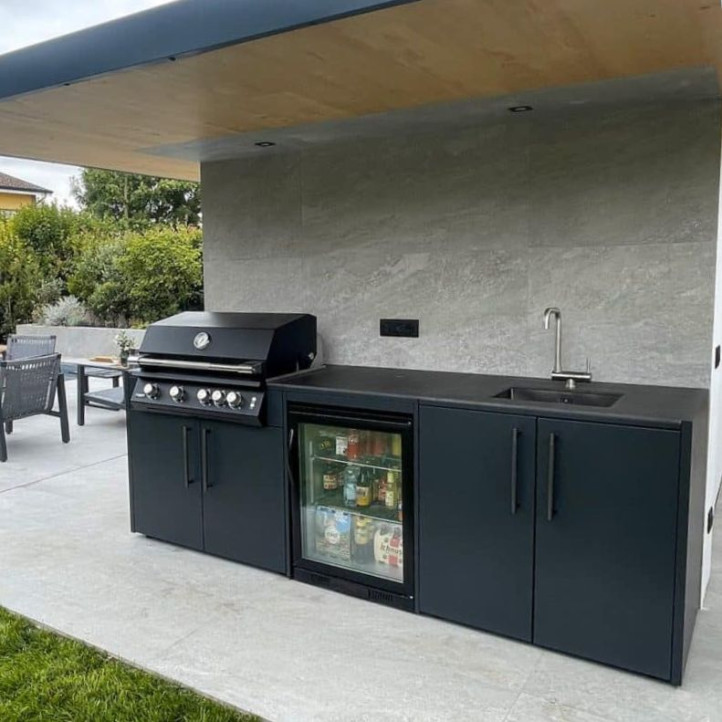 Module cuisine extérieure Brabura pour plancha 80 - noir