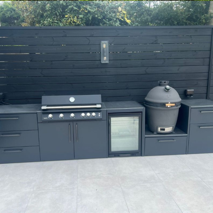 Module cuisine extérieure Brabura pour plancha 80 - noir