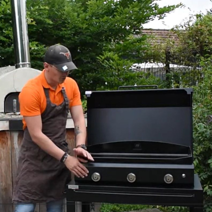 Plancha gaz Le Marquier Amalia Pro 375 en acier - Nouvelle génération