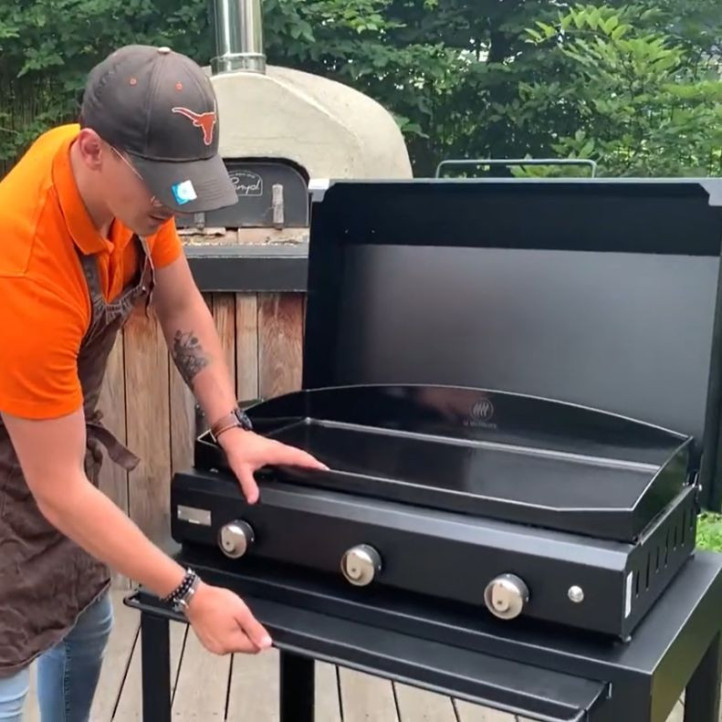 Plancha gaz Le Marquier Amalia Pro 375 en acier - Nouvelle génération