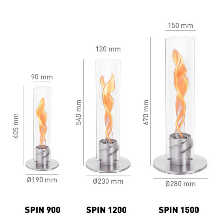 Feu de table Höfats Spin 1200 Argent