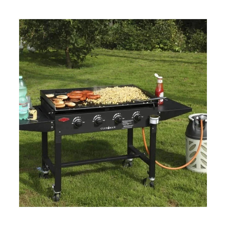 Location plancha gaz XXL sur chariot