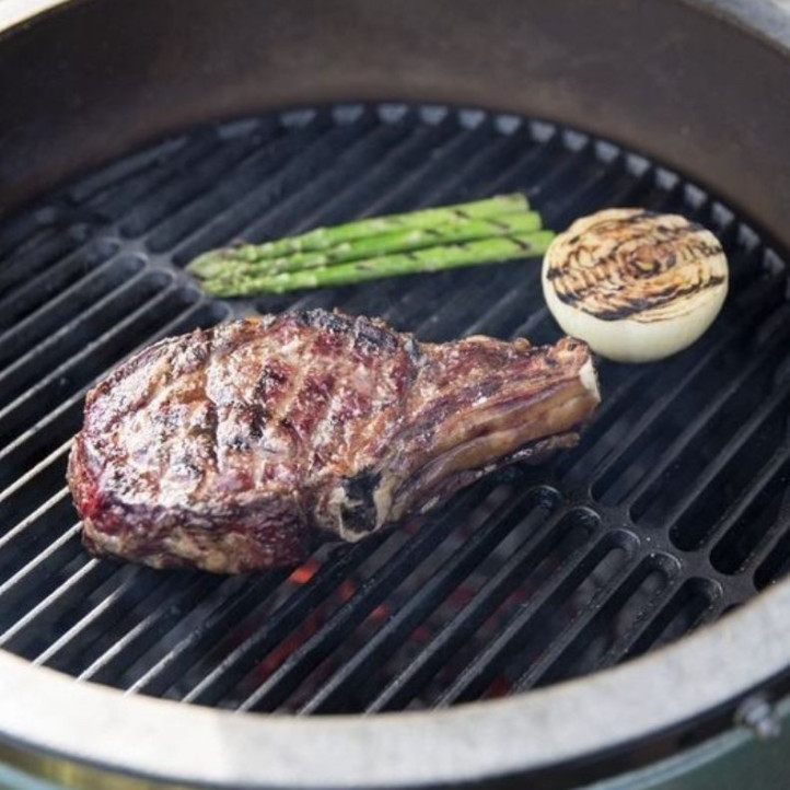 Table Big Green Egg L Eucalyptus sur roulettes