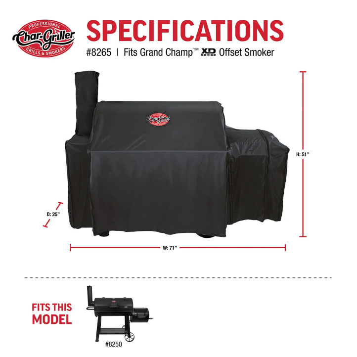 Housse Char-Griller pour barbecue fumoir Grand Champ