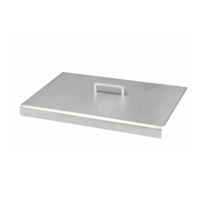 Ensemble plancha électrique Krampouz Design Double + Chariot Inox + Capot