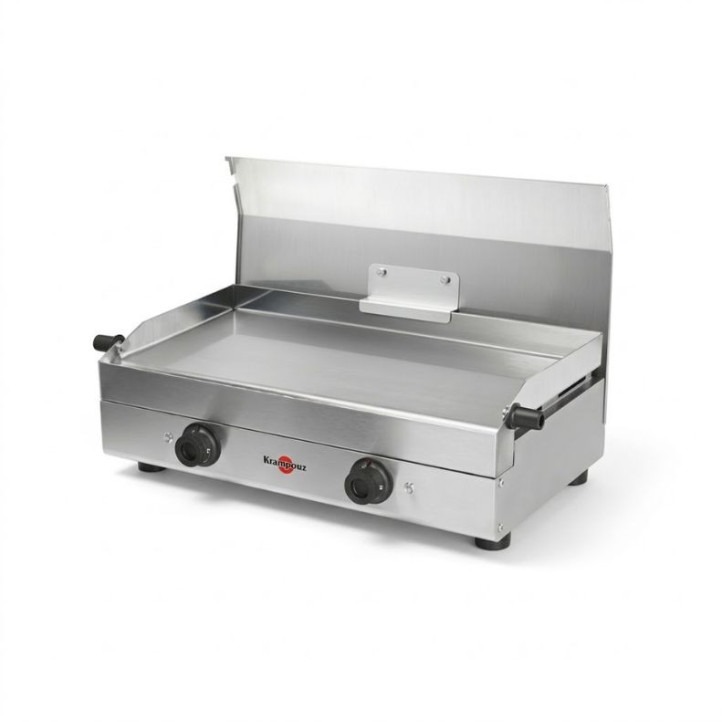 Plancha électrique Krampouz Saveur Double inox + capot
