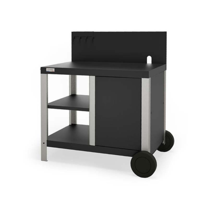 Plancha électrique Le Marquier Allure 260 Duo sur chariot + capot