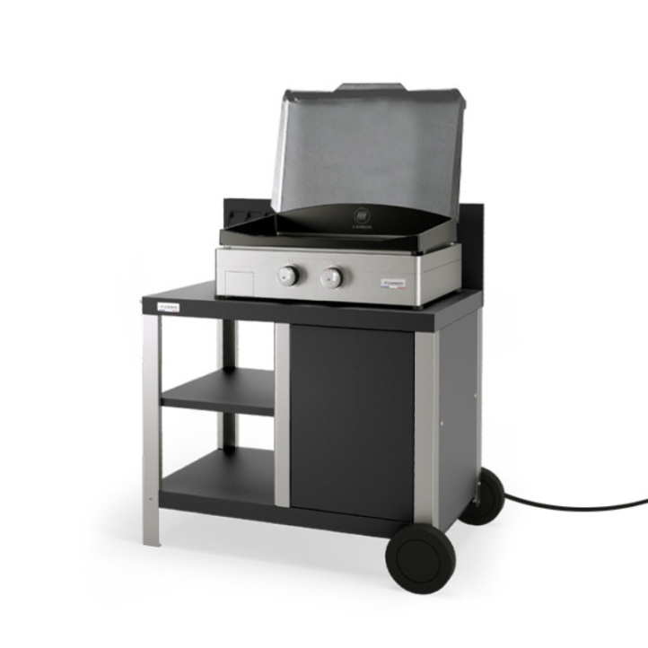 Plancha Le Marquier Allure 260 électrique inox – plancha avec chariot 2 zones